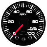 Autometer Spek-Pro - Nascar 2-1/16in Fuel Press 0- 100 psi Bfb Ecu - P514328