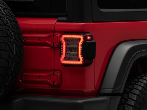 Raxiom 18-26 Jeep Wrangler JL LED Tail Lights- Clear Housing- Clear Lens - J181426