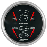 Autometer Sport-Comp Quad 5in. - 240 OhmE-33 OhmF - 3912