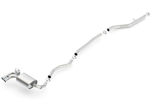 Borla 12-15 BMW 328i Sedan 2.0L AT/MT RWD Dual Left Rear Exit Catback Exhaust - 140509