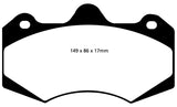 EBC 01-04 Aston Martin Vanquish 5.9 (AP Caliper) Yellowstuff Front Brake Pads - DP4042R