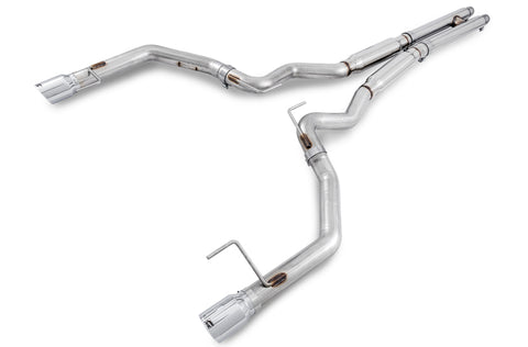 AWE Tuning S550 Mustang GT Cat-Back Exhaust - Track Edition (Chrome Silver Tips) - 3020-32028