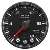 Autometer Spek-Pro 52.4mm 0-2000F Digital Stepper Motor Pyrometer Gauge - P310328
