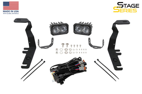 Diode Dynamics 15-20 Ford F-150/Raptor Pro SS3 LED Ditch Light Kit - Yellow Combo - DD6570