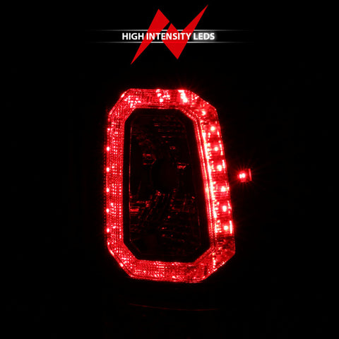 ANZO 1999-2002 Chevy Silverado 1500 LED Taillights Plank Style Black w/Clear Lens - 311324