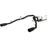 Magnaflow 09-15 Dodge Ram 1500 V8 Dual Spilt Rear Exit Black Stainless C/B Perf Exhaust - 15363