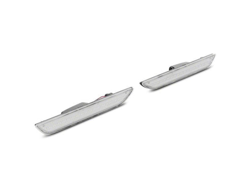Raxiom 15-23 Ford Mustang Axial Series LED Side Marker Lights Rear- Clear - 404230