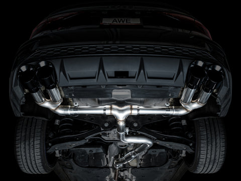 AWE Tuning 22-24 Audi 8Y S3 Track Edition Exhaust - Diamond Black Tips - 3020-43897