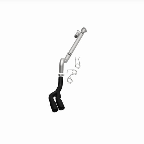 MagnaFlow 08-18 Ford F-250/F-350/F-450 4.6L/6.7 DPF-Back Black 4in Dual Single Rear Exit - 17068