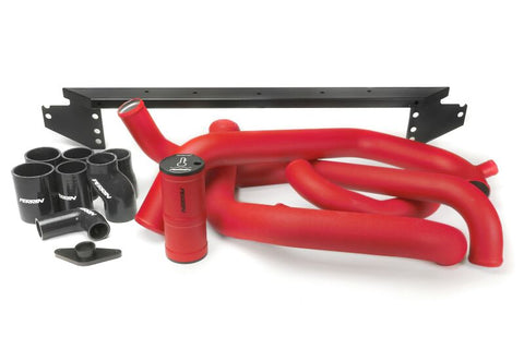 PERRIN 02-07 Subaru WRX/STI Front Mount Intercooler Boost Tube Kit - Red - PSP-ITR-400-3RD