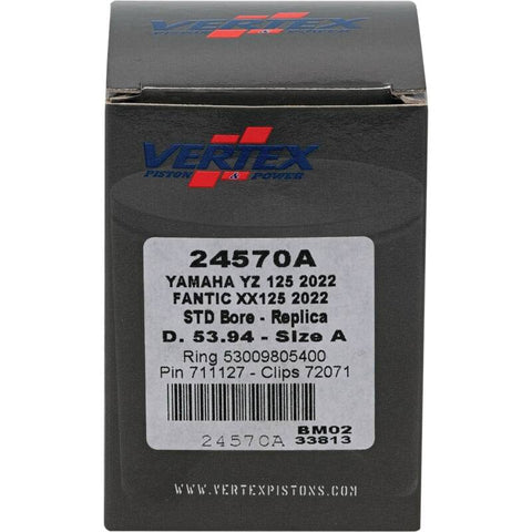 Vertex Piston 2023 Fantic Motor XE 125 125cc Cast Replica Piston Kit - 24570A
