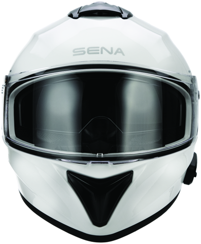 Sena Technologies Outforce Full Face Bluetooth Helmet Glossy White - Small - OUTFORCE-GW00S