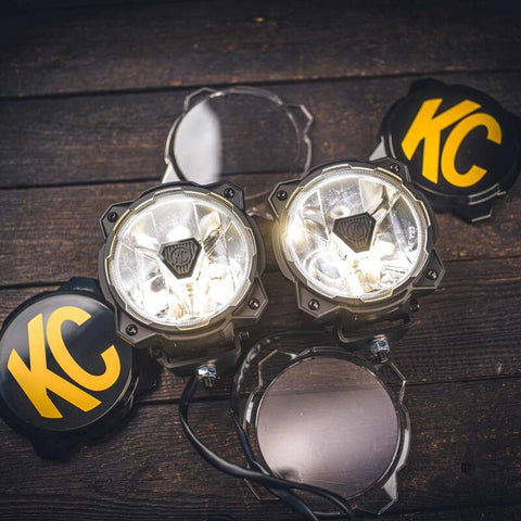 KC HiLiTES Gravity Titan LED 6in. - Pair Pack (Wide-40 Beam) - 91403