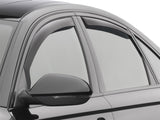 WeatherTech 2012+ Audi A6 / S6 Front and Rear Side Window Deflectors - Dark Smoke - 82703