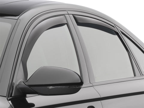 WeatherTech 2012+ Audi A6 / S6 Front and Rear Side Window Deflectors - Dark Smoke - 82703