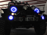 Oracle Jeep Wrangler JK 07-17 LED Waterproof Halo Kit - ColorSHIFT w/ Simple Controller - 3943-504