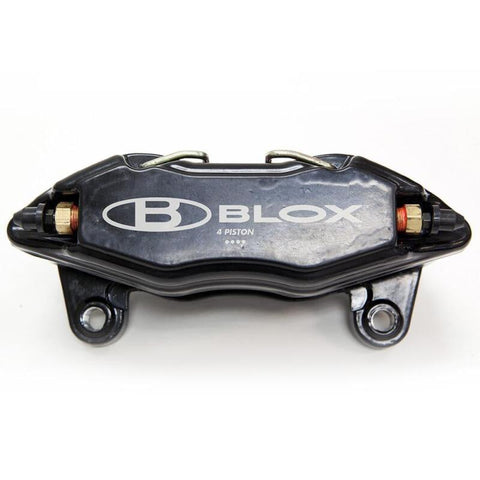 BLOX Racing Forged 4 Piston Calipers and Pads (Fits Honda/Acura 262mm Rotors) - BXBS-10500
