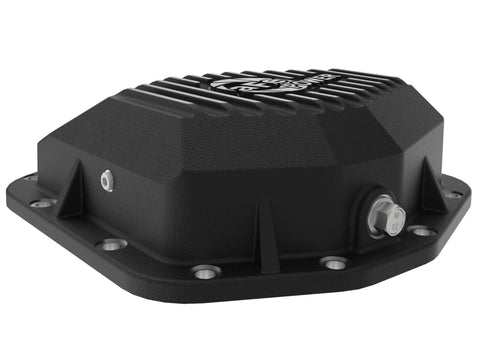 aFe 20-23 Jeep Gladiator JT (Dana M220) Pro Series Rear Differential Cover Black w/ Machined Fins - 46-71191B