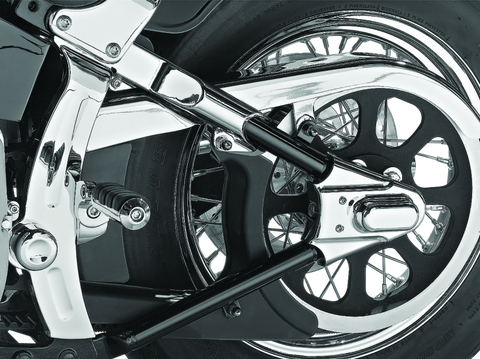 Kuryakyn Boomerang Frame Covers For 00-07 Softail Chrome - 7851