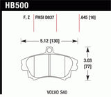 Hawk Performance Ceramic Street Brake Pads - HB500Z.645