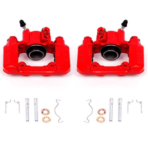 Power Stop 03-06 Pontiac Vibe Rear Red Calipers w/o Brackets - Pair - S2612