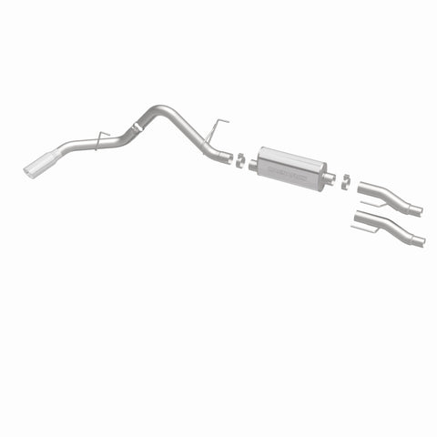 MagnaFlow 11 Ford F-150 3.7L/5.0L/6.2L SS Catback Exhaust Single Rear Side Exit w/ 4in SS Tips - 15000