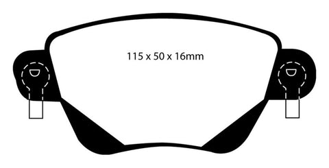 EBC 01-04 Jaguar X-Type 2.5 Redstuff Rear Brake Pads - DP31350C