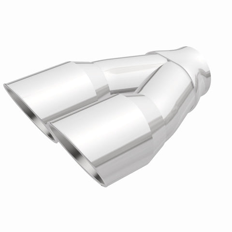 MagnaFlow Double Wall 3in Dual Round Polished Tip 2.25in Inlet - 35226