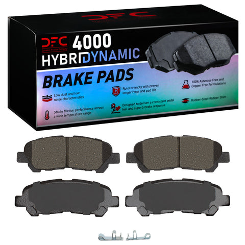 DFC 08-13 Toyota Highlander Hybrid Rear 4000 Hybridynamic Brake Pads - 4000-1325-00
