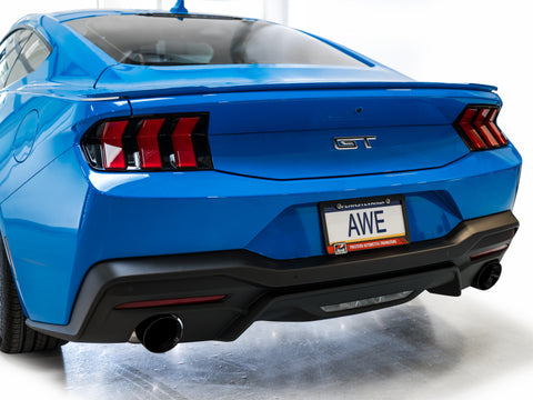 AWE Tuning 2024 Ford Mustang GT Fastback S650 RWD Touring Catback Exhaust w/ Dual Diamond Black Tips - 3015-33650
