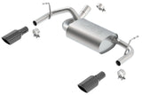 Borla 12-16 Jeep Wrangler 3.6AT/MT 4WD 2+4DR S/ SQ /RL/AC SR 2.5in, 2in Tip 3.5 sqx8 Black Chrome - 11834BC
