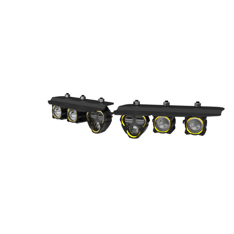 KC HiLiTES 2021+ Ford Bronco FLEX ERA 3 Dual Mode SAE Fog Light Pocket Kit - 97168