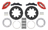 Wilwood 2014+ Polaris RZR XP 1000 Rear Kit 11.25in Drilled - Red - 140-16633-DR