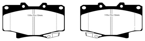 EBC 96-97 Lexus LX450 4.5 Yellowstuff Front Brake Pads - DP4992R