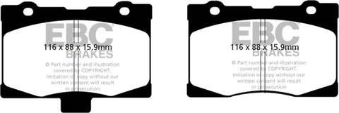 EBC 05-08 Acura RL 3.5 Yellowstuff Front Brake Pads - DP41735R