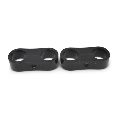 Russell Hose Separator for -8 Braided Hose - Black Anodized (2 Pack) - 654313