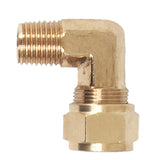 Kleinn 1/4In OD Tubing 1/4In M NPT Elbow Compression Fitting - 51414L