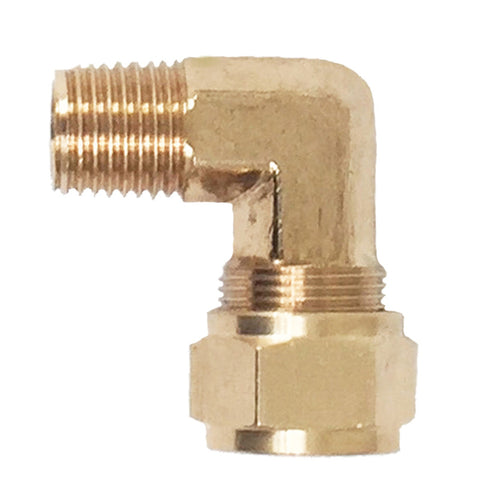 Kleinn 1/4In OD Tubing 1/4In M NPT Elbow Compression Fitting - 51414L