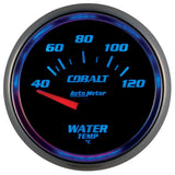 Autometer Cobalt 52mm Short Sweep Electronic 40-120 Deg C Water Temperature Gauge - 6137-M