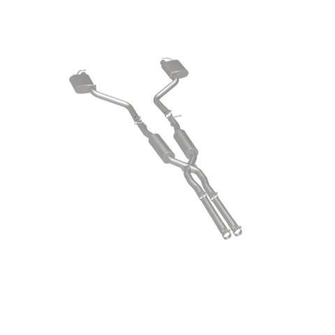 MagnaFlow Cat-Back SS 2.5in Dual Split Rear Exit (OEM Tips) 15-16 Dodge/Chrysler Charger/300 5.7L V8 - 19226