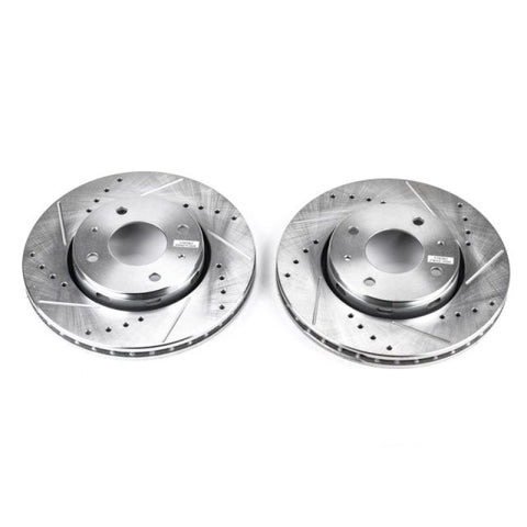 Power Stop 00-04 Volvo S40 Front Evolution Drilled & Slotted Rotors - Pair - EBR644XPR
