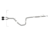 aFe Takeda Exhaust Cat-Back 19-20 Hyundai Veloster 304SS Black Dual Tips Exhaust - 49-37011-B