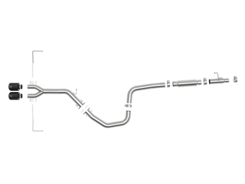 aFe Takeda Exhaust Cat-Back 19-20 Hyundai Veloster 304SS Black Dual Tips Exhaust - 49-37011-B