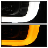 Spyder 08-10 Ford F-250 SD Projector Headlights V2-Switch Back Light Bar-Black PRO-YD-FS08V2-SBLB-BK - 5086228