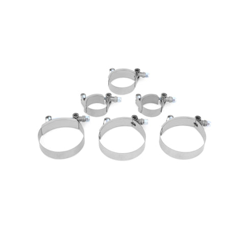 Mishimoto Subaru 02-07 WRX/04-07 STi Top-Mount Intercooler Kit - Silver/Black Hoses - Not For iRHD - MMTMIC-WRX-01SLBK