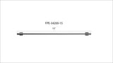 Fleece Performance 15in High Pressure Fuel Line (8mm x 3.5mm Line, M14x1.5 Nuts) - FPE-34200-15