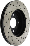 StopTech 90-01 Integra (EXC Type R) / 90-05 Honda Civic Cross Drilled Right Front Rotor - 128.40021R