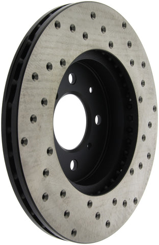 StopTech 90-01 Integra (EXC Type R) / 90-05 Honda Civic Cross Drilled Right Front Rotor - 128.40021R