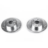 Power Stop 99-10 Saab 9-5 Rear Evolution Drilled & Slotted Rotors - Pair - EBR693XPR