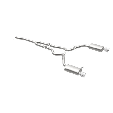 MagnaFlow Cat Back, SS, 2.5in, Street, Dual Split Polished 4.5in Tips 2015 Ford Mustang Ecoboost - 19097